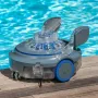 Robot na baterie z akumulatorem do basenów naziemnych i wkopywanych