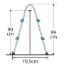 Drabinka składana 98 cm 2x2 stopnie Gre AR109
