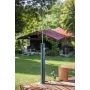 Kwadratowy prysznic solarny 18 l aluminiowy w kolorze czarnym Gre SSAL18