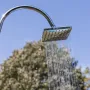 Kwadratowy prysznic solarny 18 l aluminiowy w kolorze czarnym Gre SSAL18