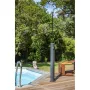 Kwadratowy prysznic solarny 18 l aluminiowy w kolorze czarnym Gre SSAL18