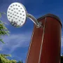 Okrągły prysznic solarny 32 litrów imitujący drewno Gre DSALR32W
