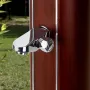 Okrągły prysznic solarny 32 litrów imitujący drewno Gre DSALR32W