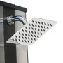 Aluminiowy Prysznic Solarny Luxe 38 l z myjką do stóp Gre DSALP38B