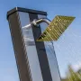 Aluminiowy Prysznic Solarny Luxe 38 l z myjką do stóp Gre DSALP38B