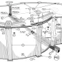 Części zamienne do basenów w kształcie ósemki z systemem Omega 120 cm.