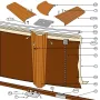 Części Zamienne do Okrągłych Basenów Imitacja drewna 120 cm