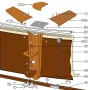 Części Zamienne do Okrągłych Basenów Imitacja drewna 132 cm