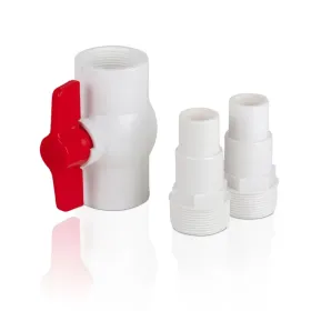 Zawór kulowy i 2 złącza gwintowane 38-32 mm Gre AR512