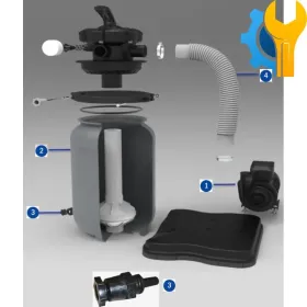 Części zamienne do Filtrów Piaskowych Gre FS250NP