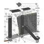 Części Zamienne do Owalnych Basenów Imitacja Kamienia z Masztami 120 cm