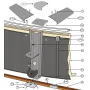 Części Zamienne do Okrągłych Basenów Imitacja Kamienia 132 cm
