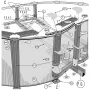 Części Zamienne do Owalnych Basenów Imitacja Kamienia z Systemem Omega 132 cm